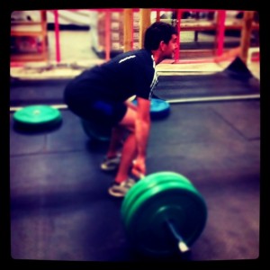 Aidan with a massive 90kg deadlift :-)